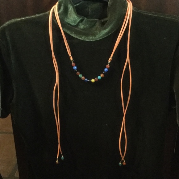 Leather necklace