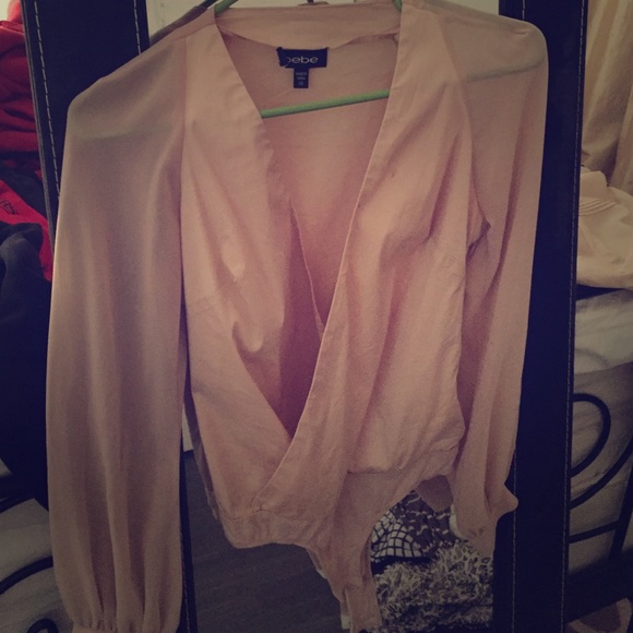 Bebe cream body suit