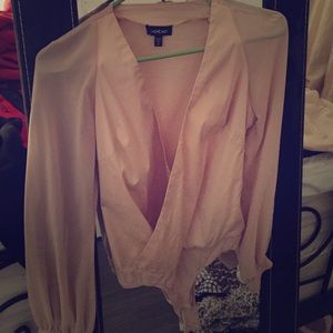 Bebe cream body suit