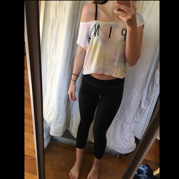 tie dye pink tee