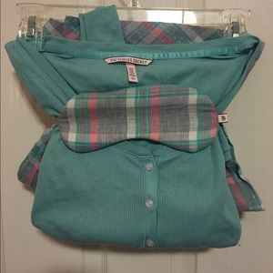 Teal and Pink Victoria Secret Pjs