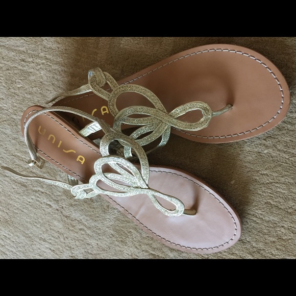 Gold Unisa Sandals