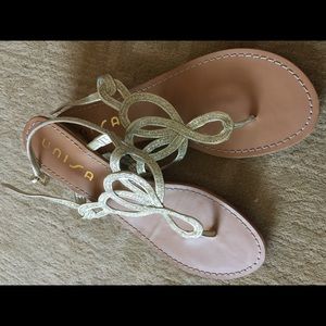 Gold Unisa Sandals