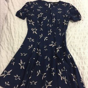 ASOS bird print dress
