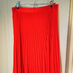 Express pleated red skirt like new