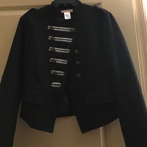 Band-Inspired Button-Down Jacket-Size Medium
