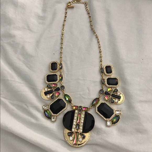 Kate Spade Black sparkly statement necklace