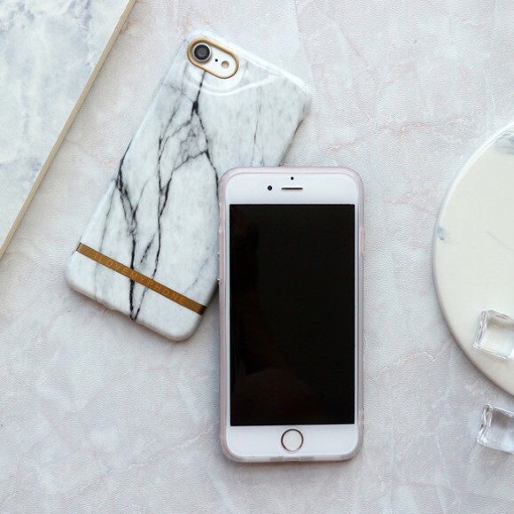 White Marble iPhone 7 soft phone case LAST ONE - Picture 2 of 4