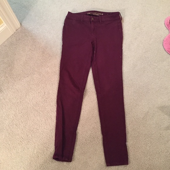 Maroon jeggings