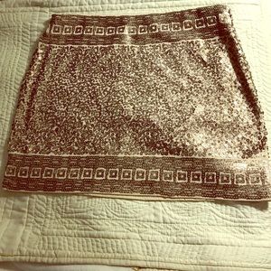 Express sequin mini skirt