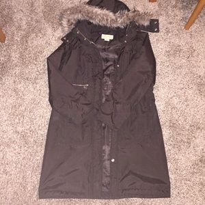 MICHAEL KORS BROWN DOWN PARKA