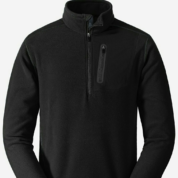 EDDIE BAUER 1/2 Zip Fleece Pullover sz L - Picture 3 of 5
