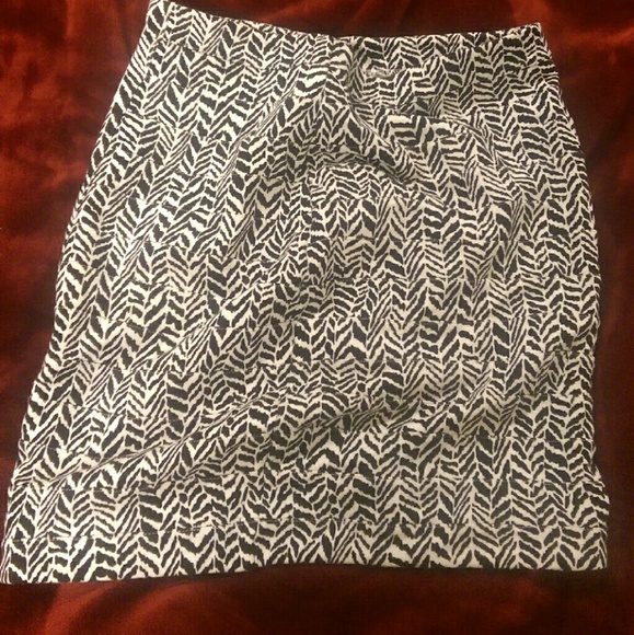 Black and While Mini Skirt