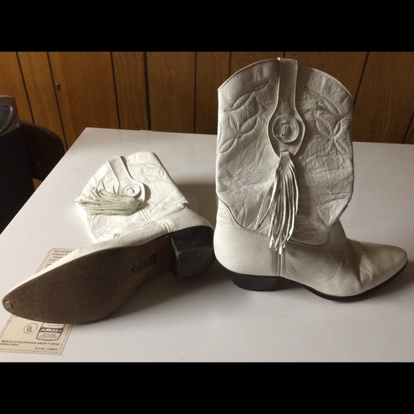 White cowboy boots