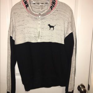 Victoria Secrets Pink Half Zip