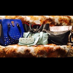 5 Purse Lot - BCBG, Liz Claiborne, Peck & Peck