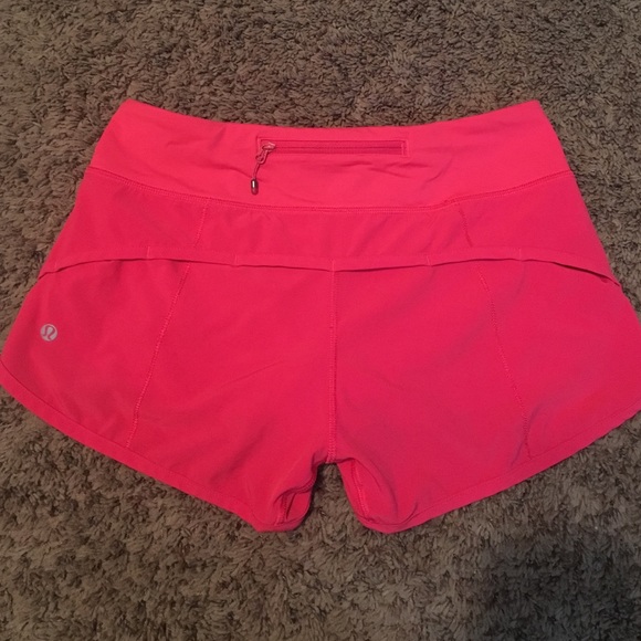 Lululemon pink speed short-size 4