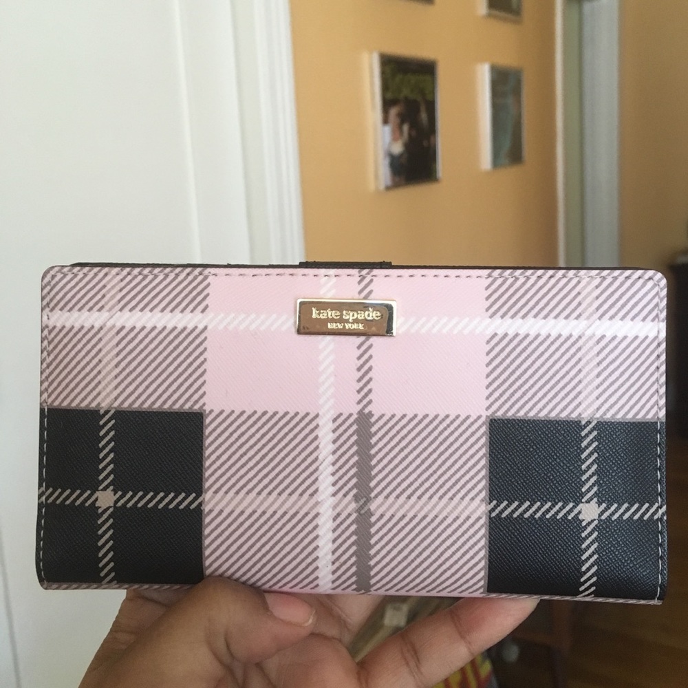 Plaid Kate spade wallet