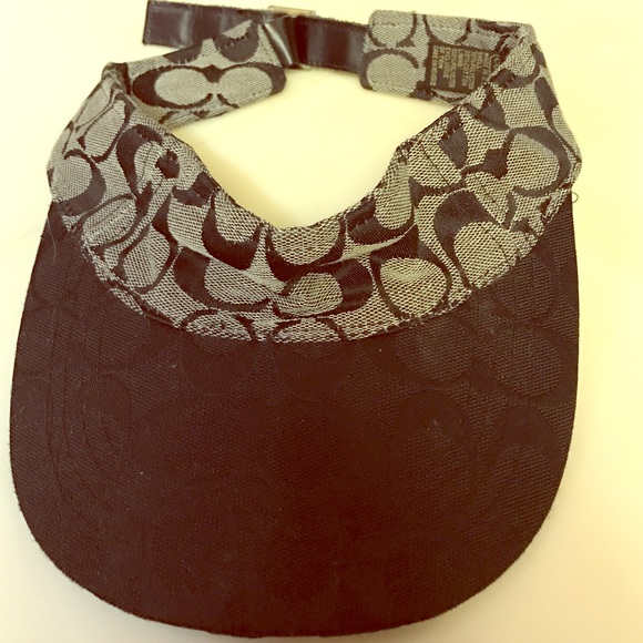 COACH Visor- black and gray -NICE