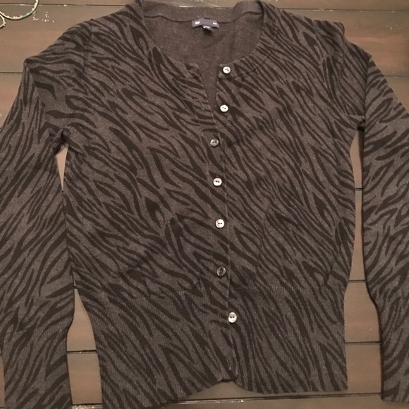 Zebra print cardigan