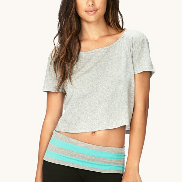 Split back crop top
