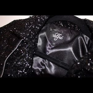 Valfre Glitter Me Moto Jacket in Black