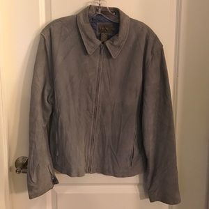 Calvin Klein Leather Suede Jacket Sz M