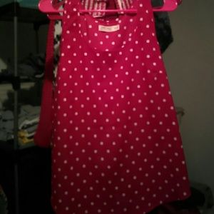 Red polka-dot tank