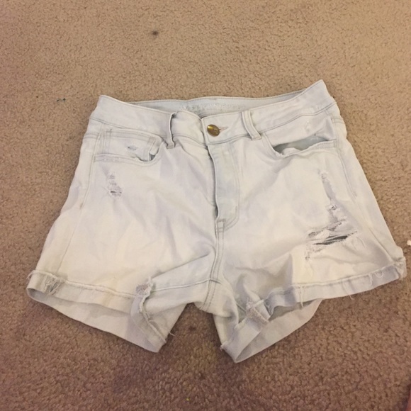 Jean shorts. Hi-rise