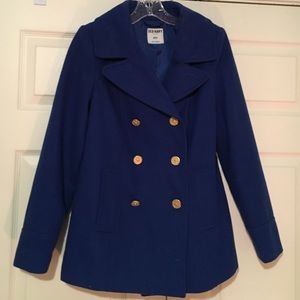 Blue old navy pea coat. Size small