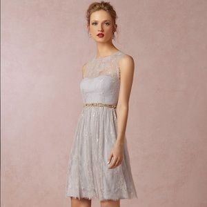 BHLDN Celia Bridesmaid Dress in Silver