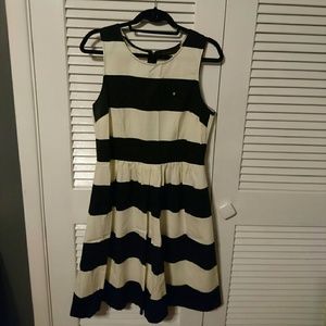 Blank and white striped dress