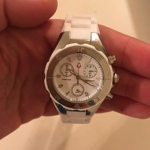 Michele Tahitian Jelly Chronograph Watch - White