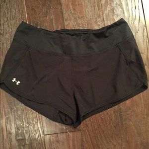 Black Under Armour run shorts