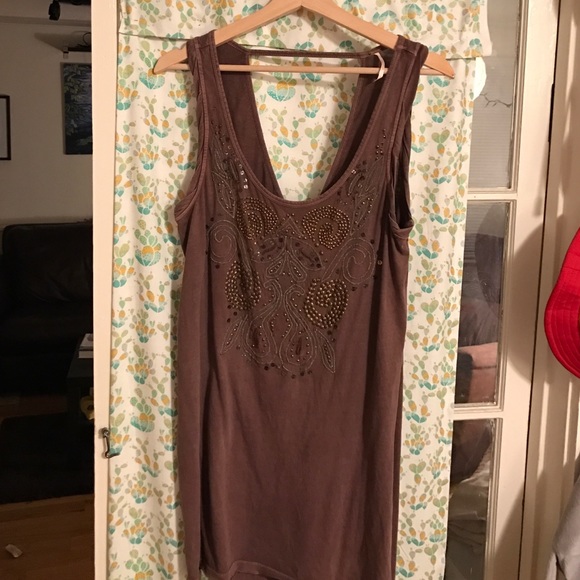 Free People beaded tank tunic