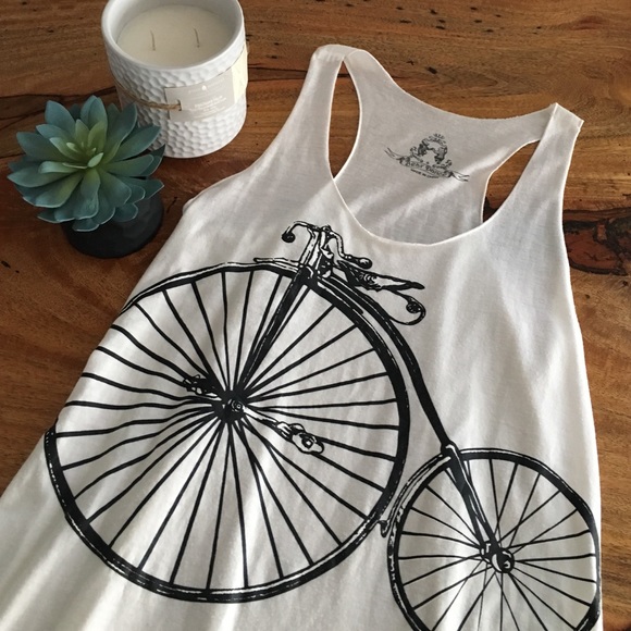 Bear Dance Tops - Bicycle print racer back tank🚲