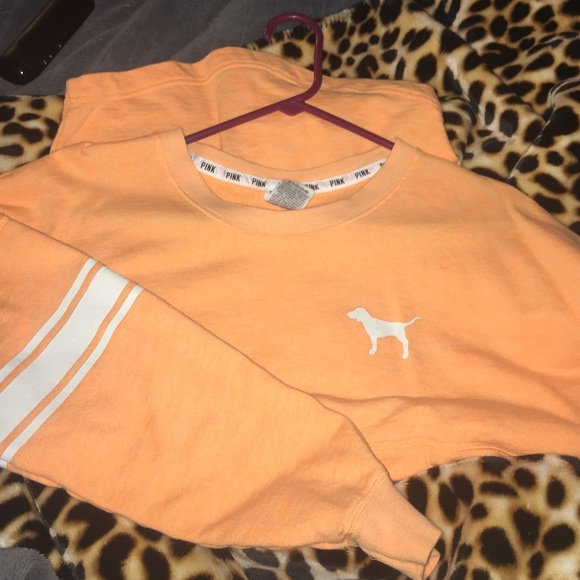 Neon orange and white crew good used condition!