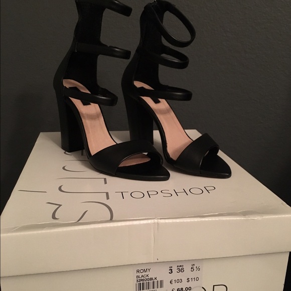 Topshop Romy black heels - Picture 2 of 4