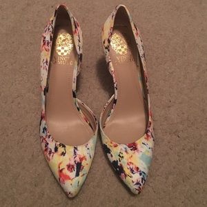Multi color Vince Camuto heels