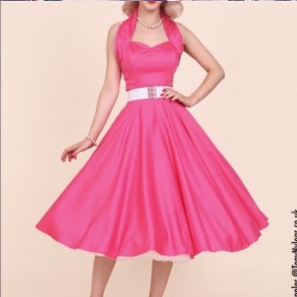 Vivien of Holloway Pink swing dress