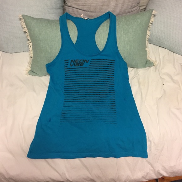 Neon Vibes 5k racerback tank
