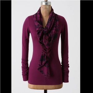 Anthropologie - "Je Ne Sais Scarf" tee, Deletta, M