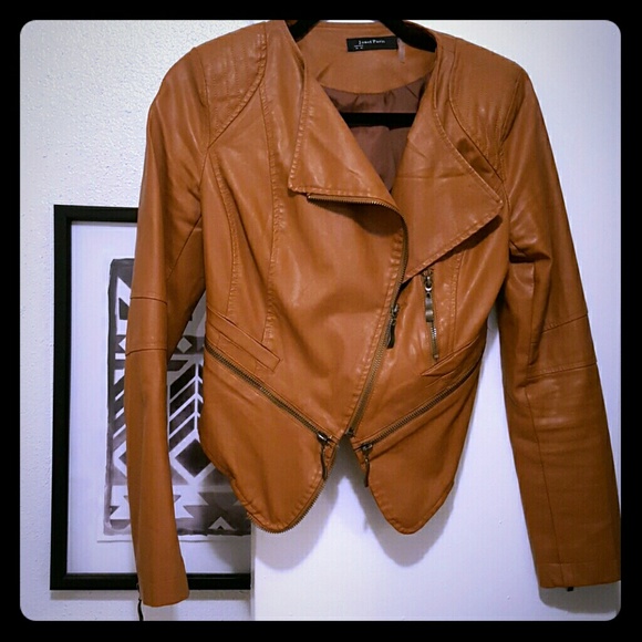 Cropped faux leather Jacket