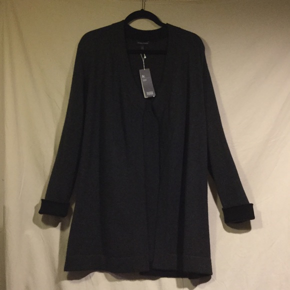 Eileen Fisher Organic Cashmere Drape Cardigan - Picture 2 of 5