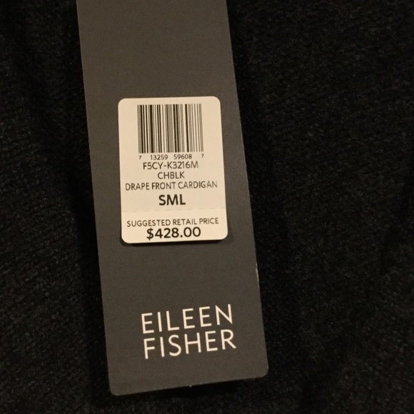 Eileen Fisher Organic Cashmere Drape Cardigan - Picture 3 of 5