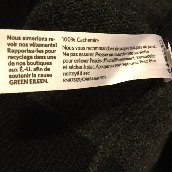 Eileen Fisher Organic Cashmere Drape Cardigan - Picture 4 of 5