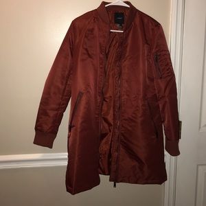 Bomber long jacket