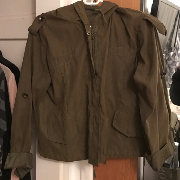 Brandy Melville army green jacket