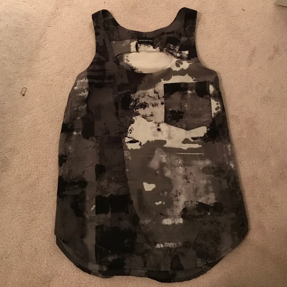 Black/ Gray tank top