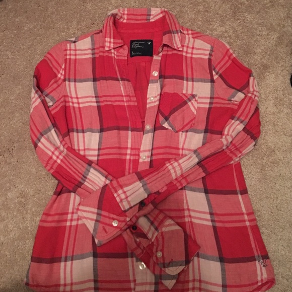 AEO Flannel Button Down